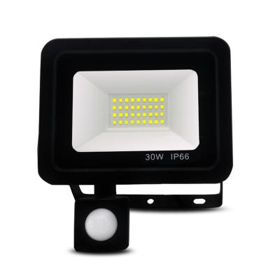 China High Illumination 30W LED PIR Motion Sensor Flood Lamp Outdoor Waterproof Flood Light for sale