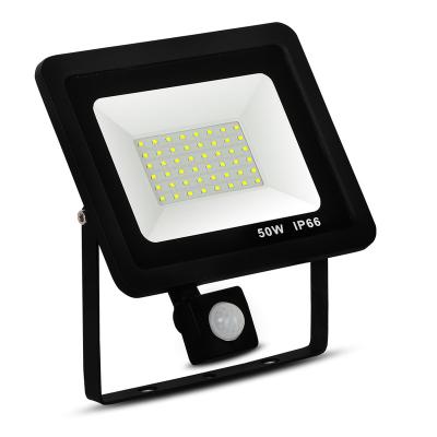 China Outdoor Waterproof Garden 50W LED PIR Motion Sensor Floodlight Flood Lamp Flood Light for sale