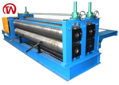 China Thin Galvanized  Corrugated Sheet Roll Forming Machine 0.12-0.4mm Barrel for sale