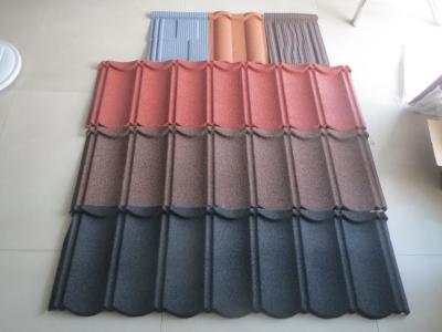 China Metal Stone Coated 1340*420mm Prepainted Galvanized Steel Roof Tile for sale