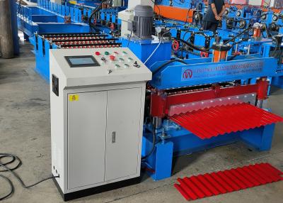 China Corrugated 840mm Touchscreen Roof Tile Roll Forming Machine for sale