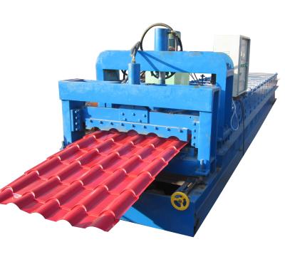 China Steel Profile 415V Glazed Roof Tile Making Machine Plc for sale