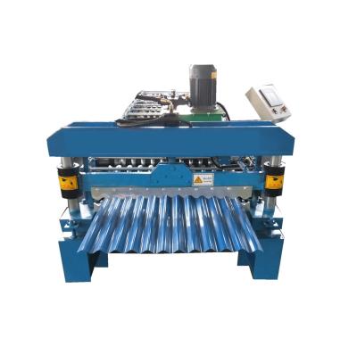 China 7/8 Roof Roll Forming Machine Corrugated Galvanized Metal Automatic Cutting for sale