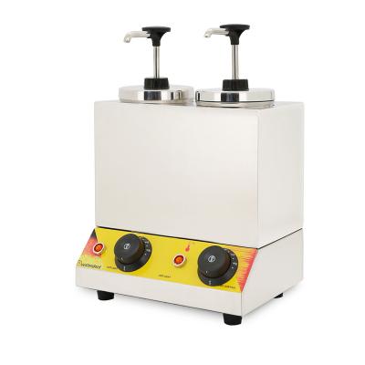 중국 Snack Factory Commercial Sauce Dispenser Dual Head Sauce Heater 판매용