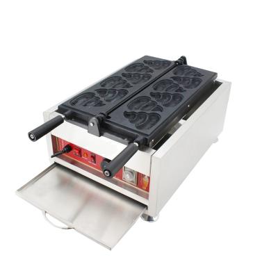 China Factory Price Non-Stick Cooking Outdoor Snack Machines Poop Shape Waffle Machine Waffle Maker With CE Te koop