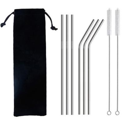 China High Quality Stainless Steel Straw 304 Stainless Steel Accessories Viable Wholesale Metal Straw for sale