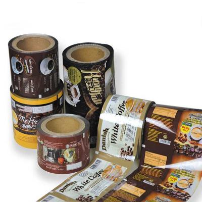 China Recyclable High Quality Colorful Custom Laminating Food Packaging Plastic Roll Film for sale