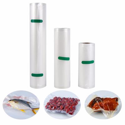 China Microwavable Frozen Food Storage Embossed Vacuum Bag Packing Roll for sale