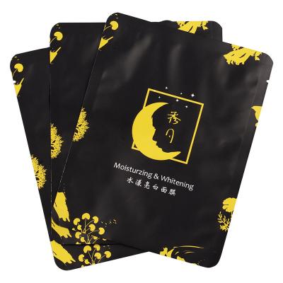 China Customized Liquid Sealed Bag Moisture Proof Aluminum Foil Sealing Bag Mask Color Bag Three Side Cosmetic Flat Mouth Bag for sale