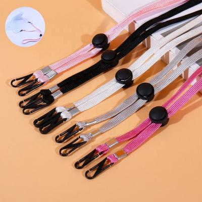 China Fashionable Good Quality Ribbon Masking Lanyard Hat Chin Lanyard for sale