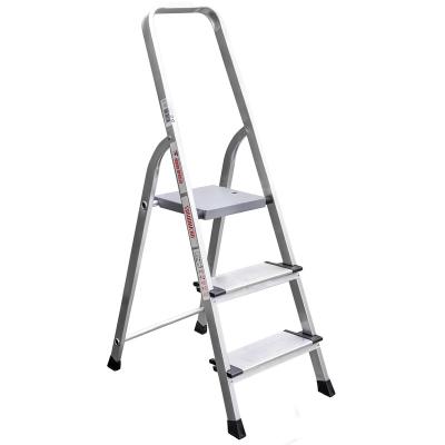 China Aluminum Young Man Herringbone Folding Ladder Railing Household Production Folding Ladders And Wholesale 3 Step Ladder Ordinary Aluminum Alloy Ladder for sale