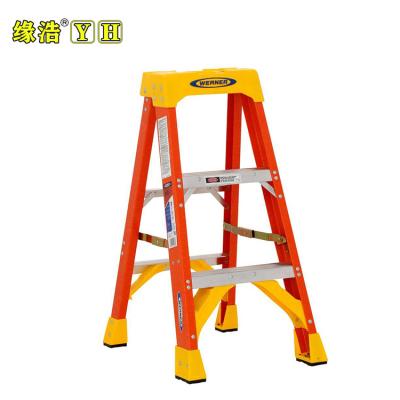 China Insulation Ladders Home Step Ladder And Double Side Fiberglass Industrial Step Ladder for sale