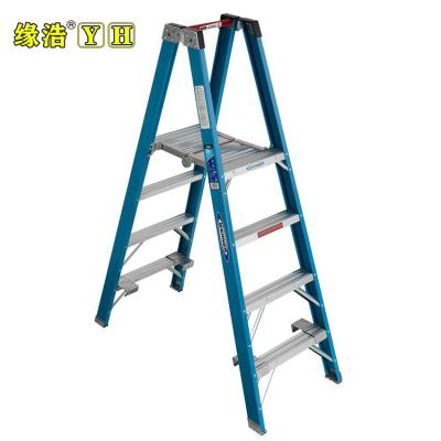 China EN131 Folding Ladders Fiberglass Fiberglass Step Ladder for sale