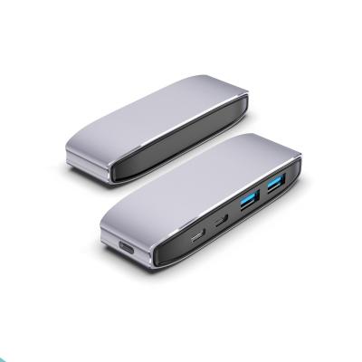 China Mobile Phone Types / Computer Multifunctional OEM Port USB3.0 USB-C Gen1 RJ45 HDMI USB Type C Hub For Macbook Pro for sale