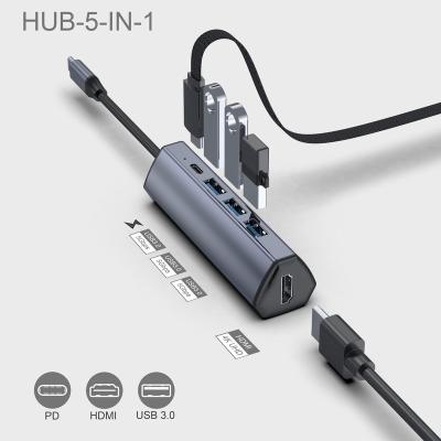 China Mobile Phone Types / Computer Wholesale OEM USB3.0 HDMI Port USB Type C Hub For Macbook Pro for sale