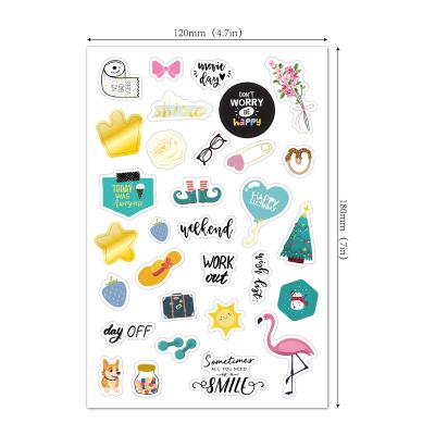 China Creative Daily Monthly Weekly Daily Decorative Diary Stickers Theme Business Sticker Planner Sticker Set for sale