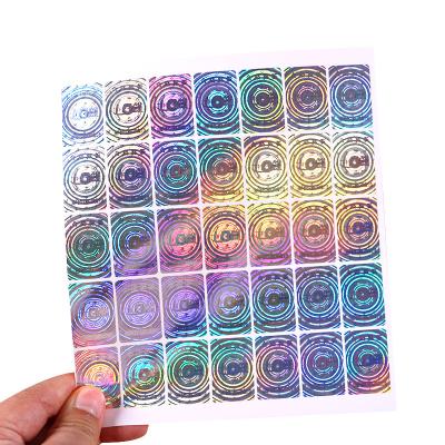 China Custom Vinyl Waterproof Anti-counterfeit Adhesive Security Sticker Hologram Laser Print Adhesive Serial Number Label for sale