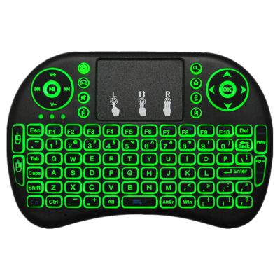 China Tripsky 3 Colors Backlit Air English Mouse i8 Mini Wireless Keyboard 2.4ghz with Touchpad Remote Control for Android TV Box for sale