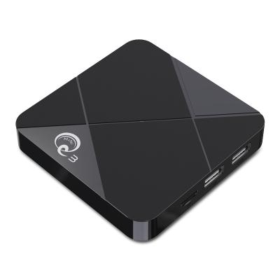 China Cheapest OEM/ODM Mini Q3 TV Box Amlogic S905 4K Smart TV Box Android 7.1 ROM 2.4GHz Wifi Android TV 1GB RAM 8GB for sale