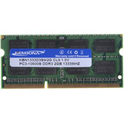 China LAPTOP factory price in store sale laptop rams ddr3 2gb 1333mhz pc10600 sodimm for sale