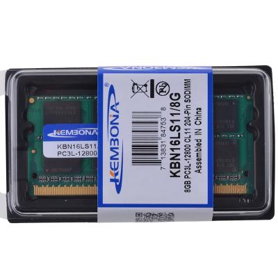 China Original Hottest Low Voltage 1.35v pc3l 1600MHZ PC-12800 RAM Laptop DDR3 8GB Laptop Memory Modules 204pin for sale