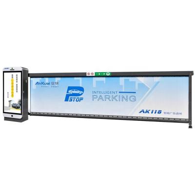 China Advertising Car Parking Boom Barrier Gate With Vehicle Identification System for sale