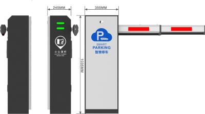 China Straßen-Sperren-Tor-Auto-Parkplatz-elektronische Boom-Sperre 220V 110V mit LED-Arm LPR zu verkaufen