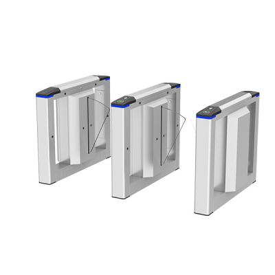 China Smart Swing Barrier Turnstile with Emergency Free Passage Flap Barrier Gate for sale