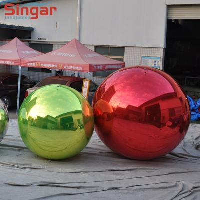 China Custom Size Custom Size Green Red PVC Mirror Inflatable Mirror Balloon Hanging Decoration for sale