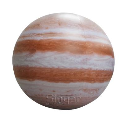 China PVC LED Lighted PVC Inflatable Jupiter Solar System Planets Jupiter Balloon Ball for sale