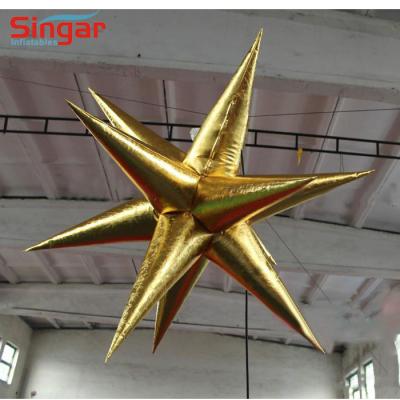 China Oxford Commercial Giant Inflatable Advertising Star, Inflatable LED Star Balloon for sale