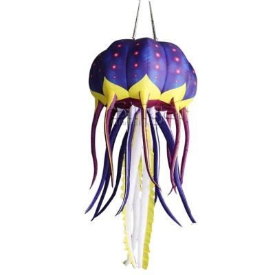 China Oxford Party 2m New Inflatable Jellyfish Inflatable Hanging Balloon For Ceiling Stage Decoration for sale