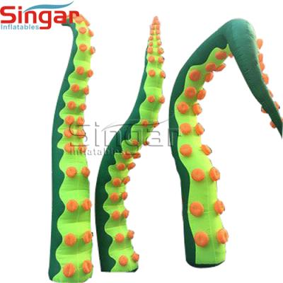 China New Art Trade Show Decoration Inflatable Cloth Oxford Tentacle With Sucker for sale