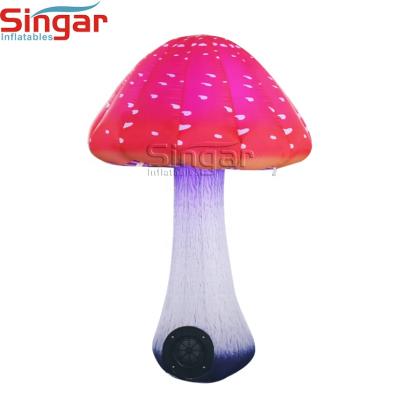 China Permanent Inflate 1.5 Meters Tall LED Lighting Inflatable Decoration Mushroom for sale