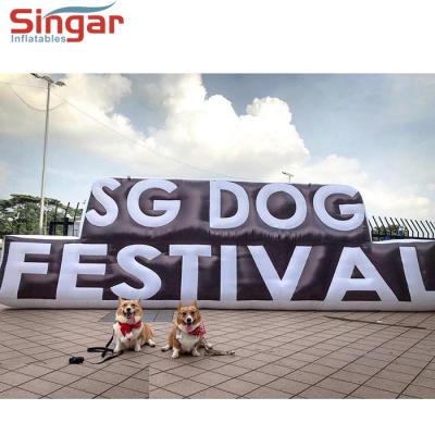 China PVC Or Oxford Giant Inflatable Advertising Letter With Light for sale