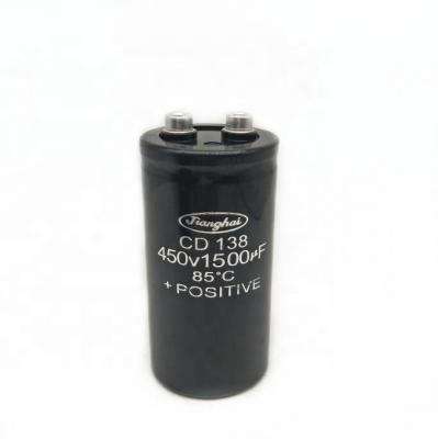 China Large Capacitor CD138 Standard High Quality Aluminum Electrolytic Capacitor 450V 1500UF for sale