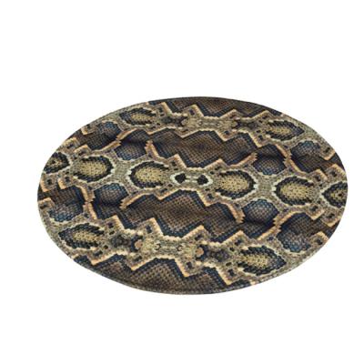 China Washable Home Decorative Living Room Decorative Simulation Snakeskin Design Fashion Round Blankets for sale