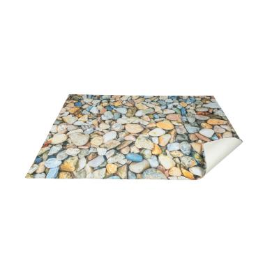 China Washable Wholesale Rectangle Cobblestone Indoor Outdoor Anti Slip Blanket Water Resistant Outdoor Covers for sale