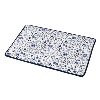 China Factory Supply Washable Non Slip Absorb Water U Shape Bathroom Mat Toilet Floor Mat for sale