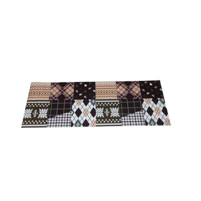 China Factory Price Washable Comfort Standing Kitchen Floor Mats Polyester Indoor Soft Floor Anti-Slip Mat for sale