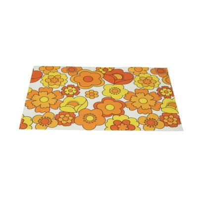 China Good Quality Viable Stylish Flower Printed Placemats Place Mat Sublimation Square Place Mat for sale