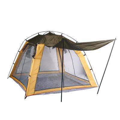 China Extended type outdoor tent camping breathable sunscreen four-sided doors and windows ventilation and insect repellent 3-4 people camping fishing t for sale