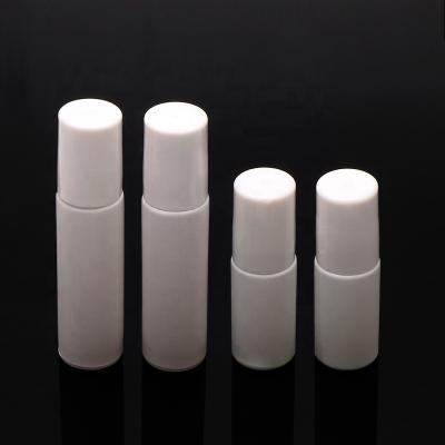 China Personal Care Matte White and Custom Color Oil Bottle Steel Ball 5ml 10ml Essential Roller Glass Bottles for sale