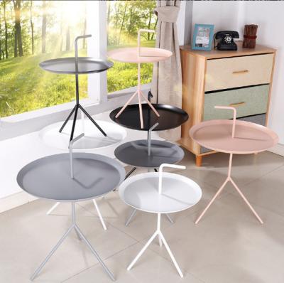 China Dining Room Table Design Metal Colored Contemporary Small Furniture Metal Side Round Round for sale