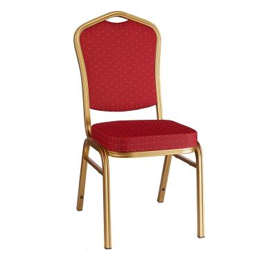 China Modern hot sale gold hotel furniture metal chair steel wholesale outdoor banquet chairs decoration stackable wedding chairs for sale