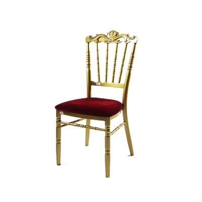 China 2021 modern beautiful hot selling metal chiavari chair wedding, outdoor dining event banquet chair metal for sale