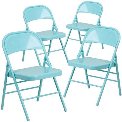 China Wholesale commercial metal foldable stackable folding chair for wedding party events for sale