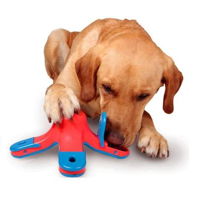 China Educational Toy Treat Dispenser Dog Food Dog Activity I.Q Game Feeder Funny Interactive Chew Slow Treatable Pet Educational Puzzle For Dog for sale