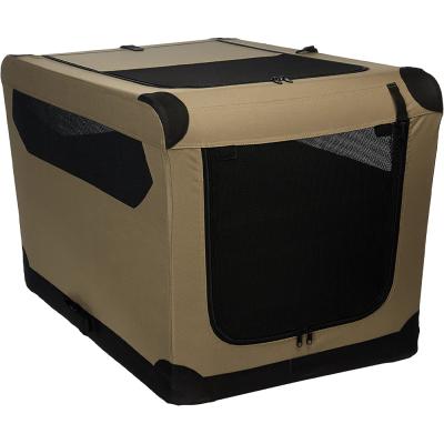 China Durable Portable Folding Dog Travel Crate Soft Kennel for sale