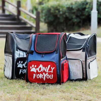 China Best Viable Cute Soft Canvas Fabric Airline Approved Cat Dog Backpack Pet Carrier For Cats for sale